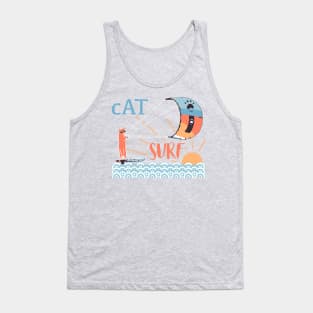 Cat surf Tank Top